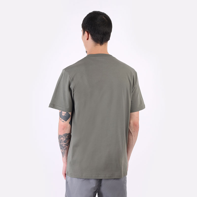 мужская зеленая футболка Carhartt WIP S/S Great Outdoors T-Shirt I029609-thyme - цена, описание, фото 4